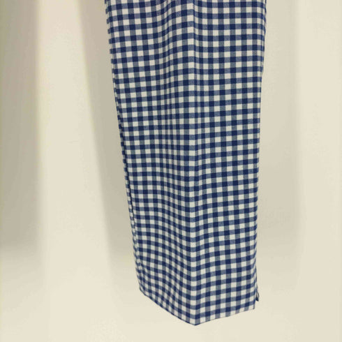 ザラ ZARA ギンガムチェック スラックスパンツ レディース import:M