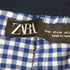 ザラ ZARA ギンガムチェック スラックスパンツ レディース import:M