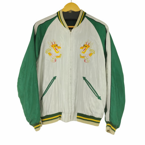 テイラートウヨウ TAILOR TOYO テーラー東洋 SOUVENIR JACKET WHITE TIGER×DRAGON リバーシブルサテンスカジャン メンズ