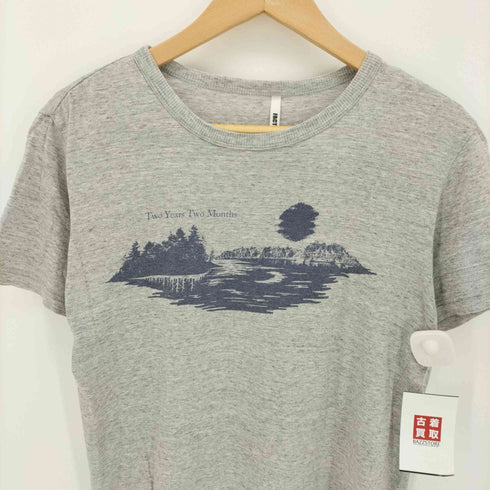 ファクトタム FACTOTUM Two Years Two Months 霜降り プリント クルーネック Tシャツ メンズ 46