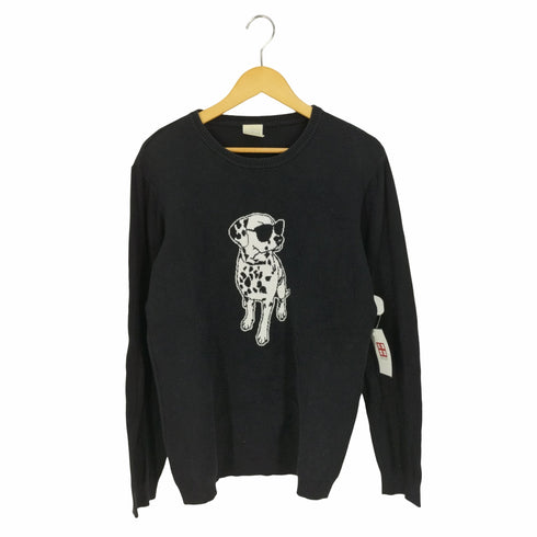 フランシスカ FLANSISCA ダルメシアン ジャガードクルーネックニット メンズ JPN:M