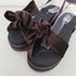 ユナイテッドアローズ UNITED ARROWS ×NAOKO TSUJI ベルベット ウェッジ サンダル レディース JPN:37