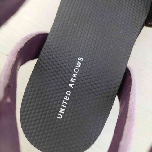 ユナイテッドアローズ UNITED ARROWS ×NAOKO TSUJI ベルベット ウェッジ サンダル レディース JPN:37