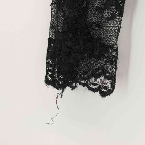 アナスイ ANNA SUI 花柄 シアー レース ティアード カーディガン Y2K グランジ レディース import:S