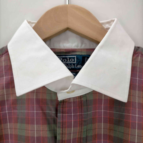 ポロバイラルフローレン Polo by RALPH LAUREN L/S REGENT CUSTOM FIT ポニー無しウィングカラーチェックシャツ メンズ JPN:XL