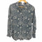ロイスクレヨン Lois CRAYON シルク 100% オープンカラー 総柄 L/S シャツ ブラウス レディース JPN:M