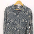 ロイスクレヨン Lois CRAYON シルク 100% オープンカラー 総柄 L/S シャツ ブラウス レディース JPN:M