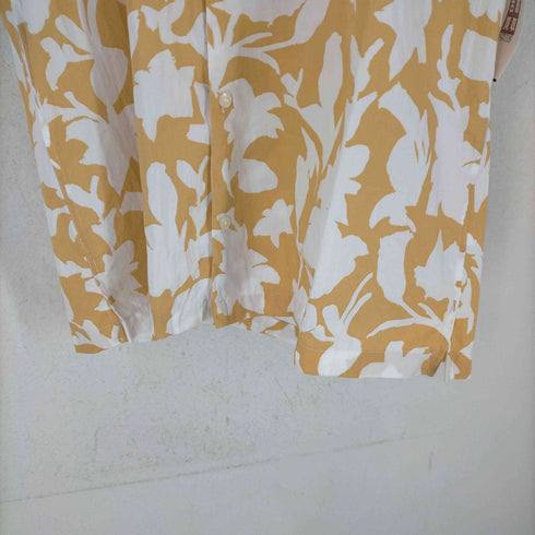 ザラ ZARA ボタニカル柄コットンアロハシャツ メンズ JPN:L
