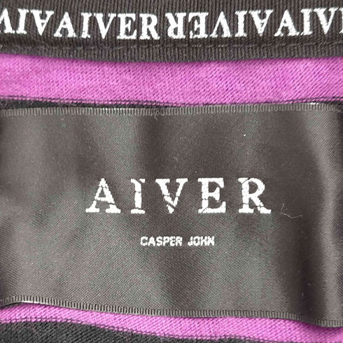 キャスパージョンアイバー CASPER JOHN AIVER ボーダーハイネックカットソー メンズ JPN:M