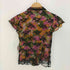 アナスイ ANNA SUI 花柄 シルク シアー フリル ブラウス レディース JPN:2