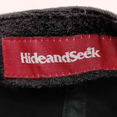 ハイドアンドシーク HIDE AND SEEK ロゴワッペン6パネルキャップ メンズ