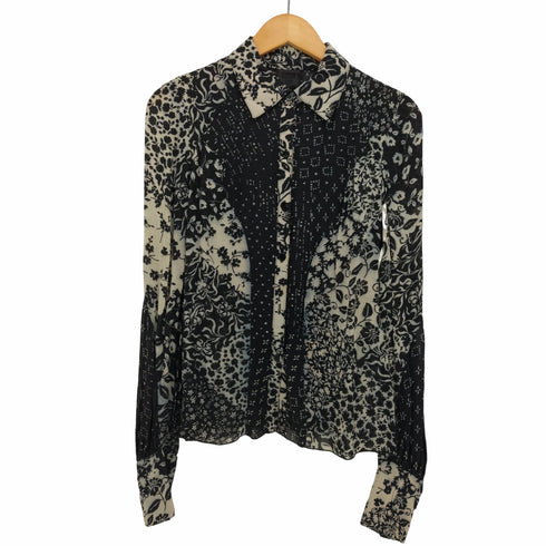 アナスイ ANNASUI 総柄 レーヨン L/S シャツ レディース JPN:2