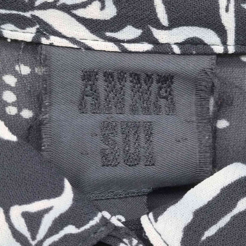 アナスイ ANNASUI 総柄 レーヨン L/S シャツ レディース JPN:2