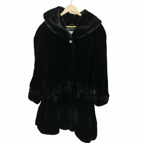 VERDE PIU MADE IN ITALY モダクリル フェイクファージャケット レディース S
