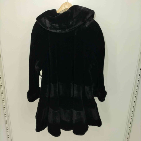 VERDE PIU MADE IN ITALY モダクリル フェイクファージャケット レディース S