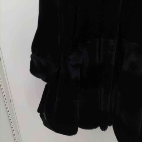 VERDE PIU MADE IN ITALY モダクリル フェイクファージャケット レディース S