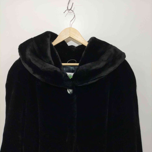 VERDE PIU MADE IN ITALY モダクリル フェイクファージャケット レディース S