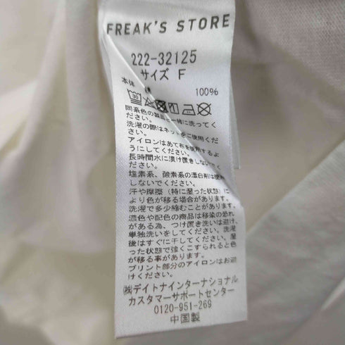 フリークスストア FREAKS STORE haveagratefulday 総柄プリントTシャツ レディース F