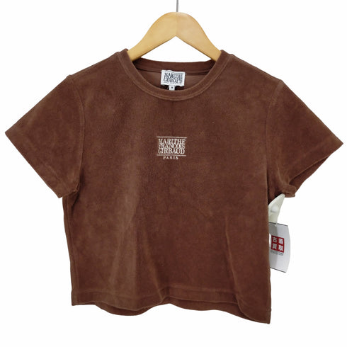 マリテフランソワジルボー MARITHE FRANCOIS GIRBAUD タオル生地クルーネック半袖Tシャツ レディース M