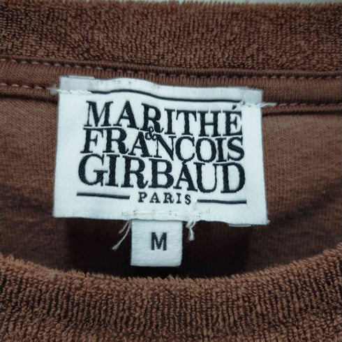 マリテフランソワジルボー MARITHE FRANCOIS GIRBAUD タオル生地クルーネック半袖Tシャツ レディース M