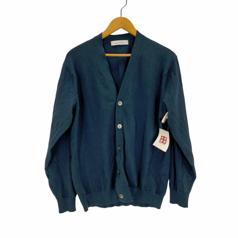 ユナイテッドアローズグリーンレーベルリラクシング UNITED ARROWS green label relaxing 天竺 Vネック カーディガン メンズ JPN:L