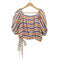 マイラン MYLAN Striped Linen Volume Sleeve ブラウス レディース FREE