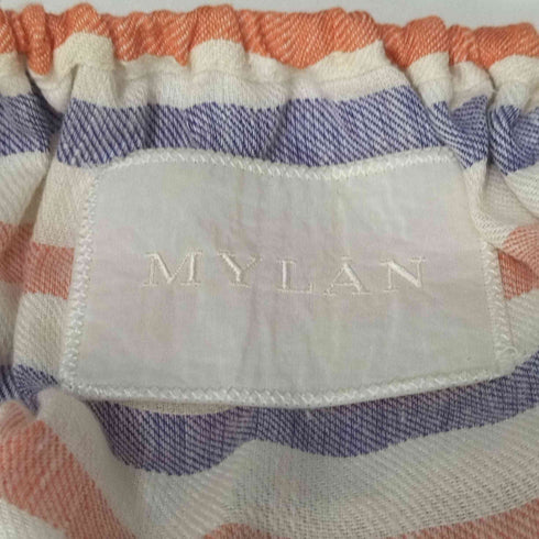 マイラン MYLAN Striped Linen Volume Sleeve ブラウス レディース FREE
