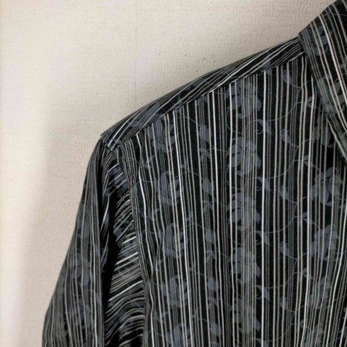 アルカルザ ALCARZA 総柄 比翼ボタンシャツ メンズ JPN:L