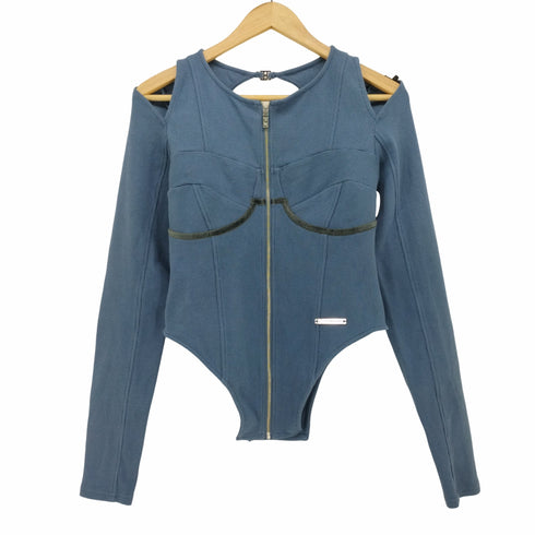 PRANKPROJECT プランクプロジェクト Corset Line Rib Top コルセット ライン リブ ボディスーツ トップス Y2K レディース FREE