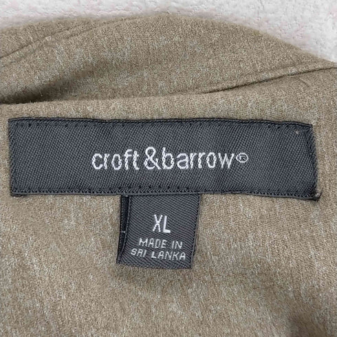 クラフトアンドバロー Croft&Barrow ボックスシルエット長袖シャツ メンズ JPN:XL