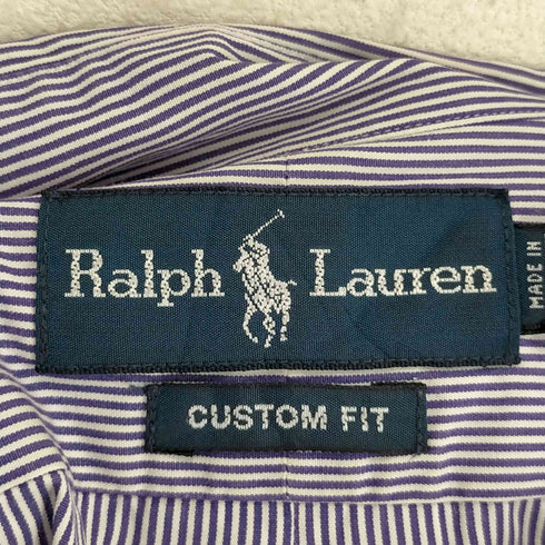 ラルフローレン RALPH LAUREN CUSTOM FIT ストライプシャツ メンズ 16 1/2 L