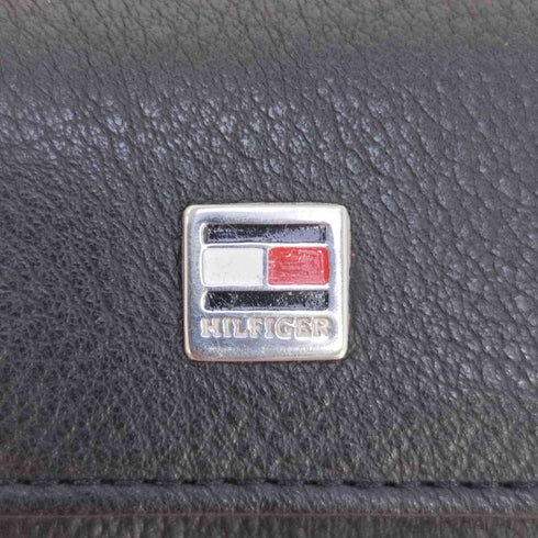 トミーヒルフィガー TOMMY HILFIGER ロゴプレート シボ革 レザー 6連キーケース メンズ