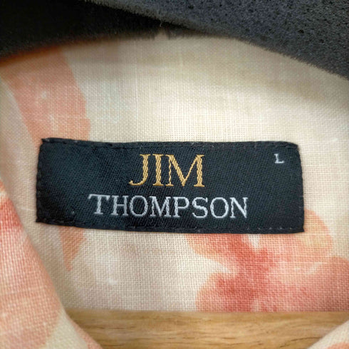 ジムトンプソン JIM THOMPSON リネン オープンカラーシャツ メンズ import:L