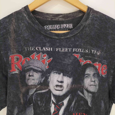 ローリングストーンズ Rolling Stones フロントプリント タイダイ柄 クルーネックTシャツ バンドTシャツ メンズ