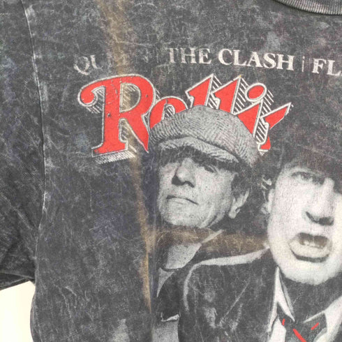 ローリングストーンズ Rolling Stones フロントプリント タイダイ柄 クルーネックTシャツ バンドTシャツ メンズ