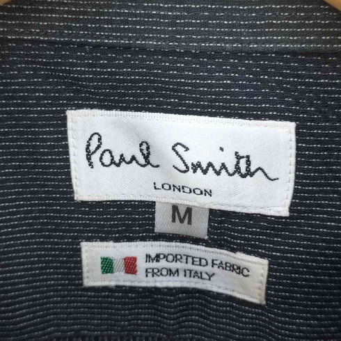 ポールスミスロンドン Paul Smith LONDON 襟芯 織り柄 レギュラーカラーシャツ メンズ import:M