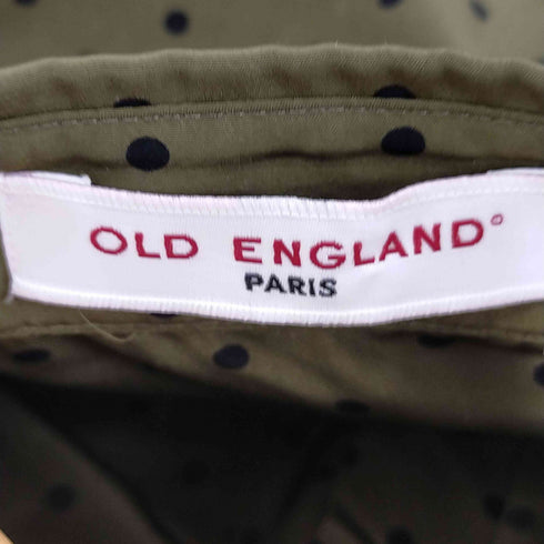 オールドイングランド OLD ENGLAND ロングスリーブ プリーツドットシャツ レディース DE:34