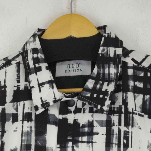 ジージーディーエディション GGD edition 総柄 ナイロンコーチジャケット メンズ