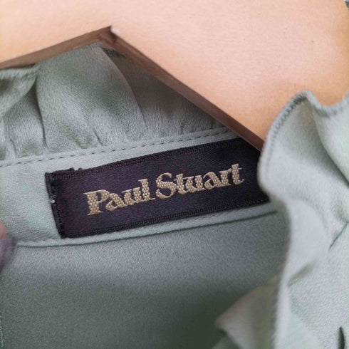 ポールスチュアート Paul Stuart ロングスリーブ ギャザー ブラウス レディース UK:6