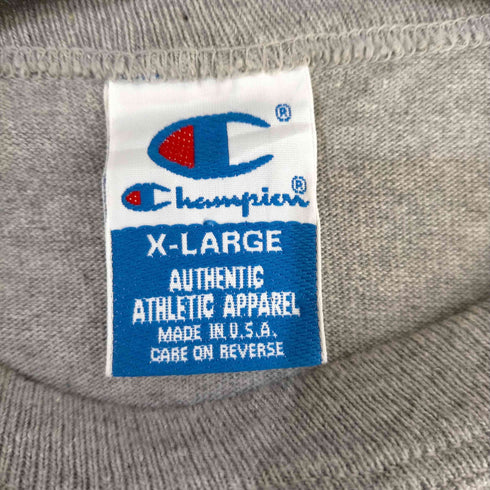 チャンピオン Champion MADE IN USA スクリプトロゴ 霜降りTシャツ メンズ import:XL