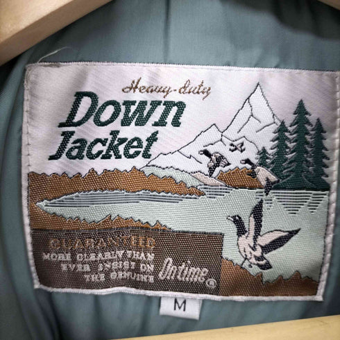 down jaket 90S フルジップ ダウン ジャケット メンズ import:M