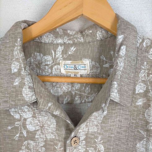 総柄 レーヨンアロハシャツ オープンカラーシャツ メンズ JPN:XL