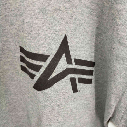 アルファインダストリーズ ALPHA INDUSTRIES LONG SLEEVE SIDE PRINT-T メンズ JPN:XL