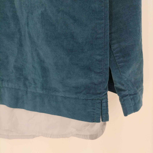 エディーバウアー Eddie Bauer 裾レイヤード ベロアブラウス レディース import:S
