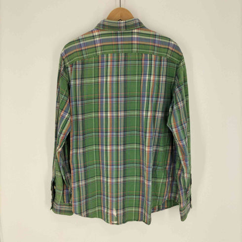 ポロバイラルフローレン Polo by RALPH LAUREN 90S 2ポケット コットン チェック L/S シャツ メンズ import:L