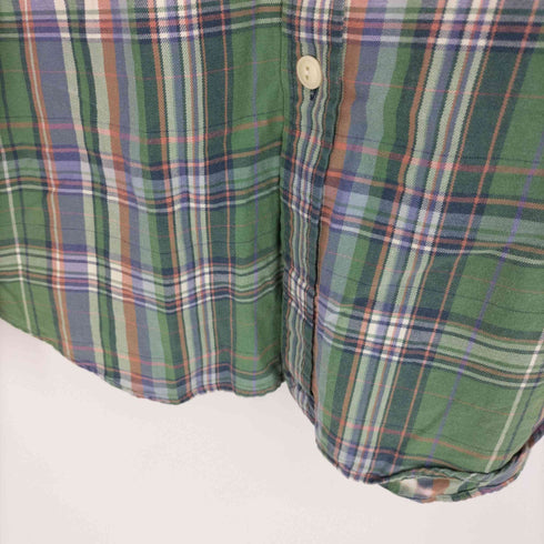 ポロバイラルフローレン Polo by RALPH LAUREN 90S 2ポケット コットン チェック L/S シャツ メンズ import:L