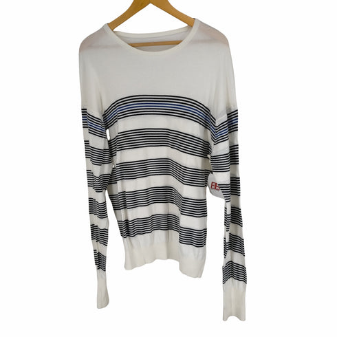 ユニフォームエクスペリメント uniform experiment 22SS PANELED BORDER CREWNECK KNIT メンズ JPN:3