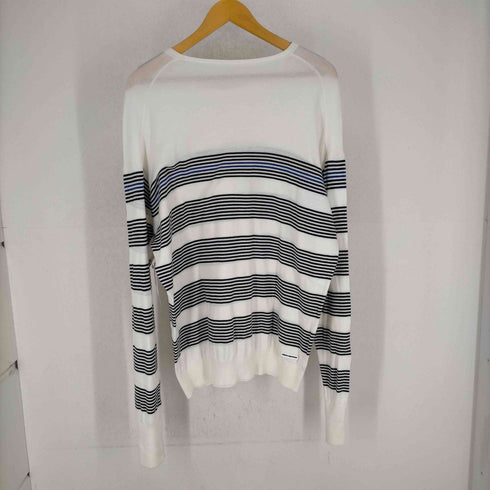 ユニフォームエクスペリメント uniform experiment 22SS PANELED BORDER CREWNECK KNIT メンズ JPN:3