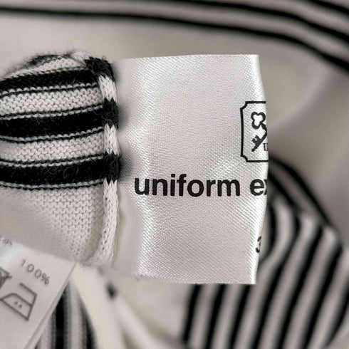 ユニフォームエクスペリメント uniform experiment 22SS PANELED BORDER CREWNECK KNIT メンズ JPN:3