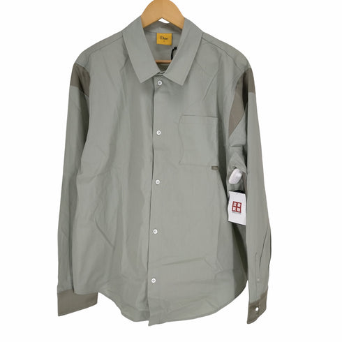 ダイム Dime フロントボタン L/Sパネルシャツ メンズ import:XL